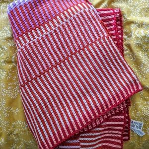 Anthropologie x Caroline Kaufman Orange/Pink Scarf